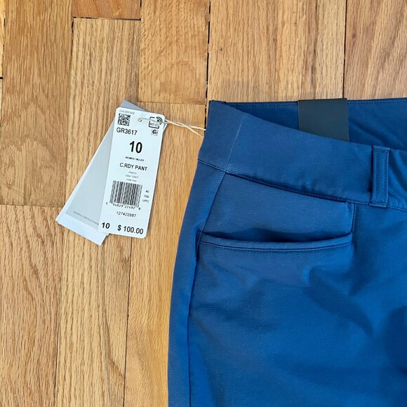 NWT Adidas Women's Blue Cold.Rdy Insulated Golf Pants Size 10 - Picture 2 of 4